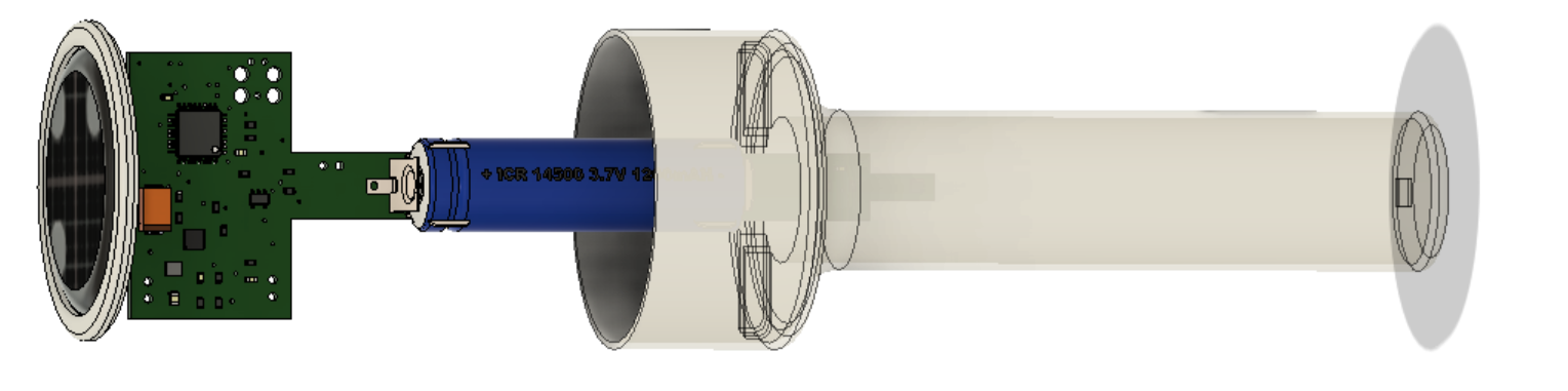 Exploded view IOT Temperature Sensor